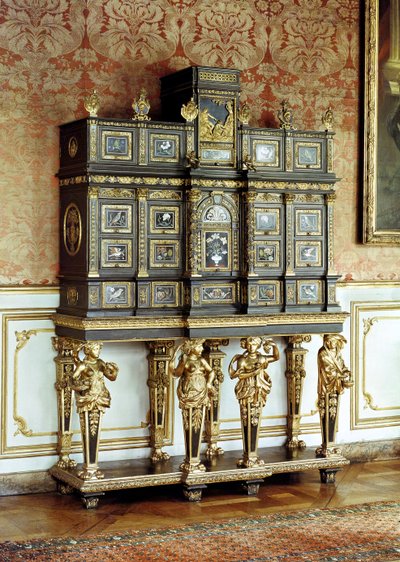 Louis XIV juwelenkast, Gobelins Werkplaats, ca. 1685 door French School