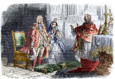 Lodewijk XIV trouwt met Françoise d