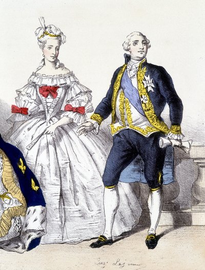 Lodewijk XVI en Marie Antoinette - in 