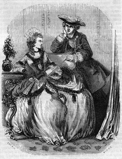Lodewijk XV en Madame de Pompadour, Jeanne Antoinette Poisson (1721-1764) (Markiezin de Pompadour) - in 