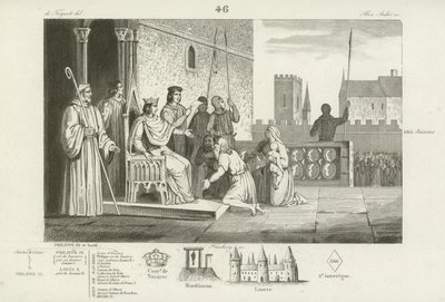 Lodewijk X van Frankrijk emancipeert de lijfeigenen, 1315 door French School