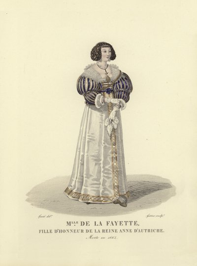 Louise de La Fayette, hofdame van Anna van Oostenrijk, koningin-gemalin van koning Lodewijk XIII van Frankrijk door French School