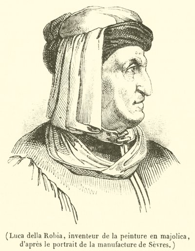 Luca della Robia, uitvinder van de majolica schilderkunst door French School