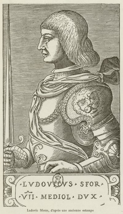 Ludovico Sforza door French School