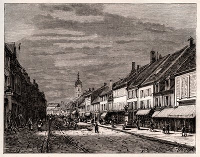 Lure - departement Haute-Saône in de regio Bourgogne-Franche-Comté - gravure in 