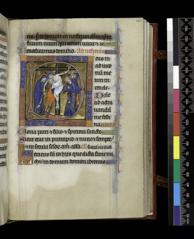 MS 300 f.220r, folio uit het Psalter en de Getijden van Isabella van Frankrijk, Parijs, ca. 1265-70 door French School