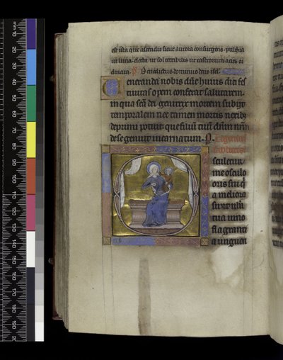 Hooglied, uit de Psalter en Getijden van Isabella van Frankrijk, Parijs, ca. 1265-70 door French School