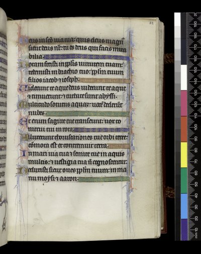 MS 300 f.82r, uit de Psalter en Getijden van Isabella van Frankrijk, Parijs, ca. 1265-70 door French School