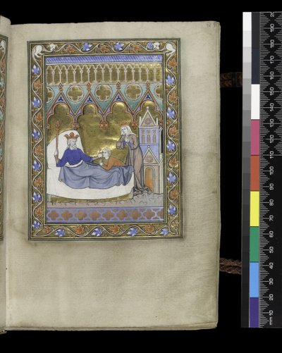 Folio uit de Psalter en Getijden van Isabella van Frankrijk, Parijs, ca. 1265-70 door French School