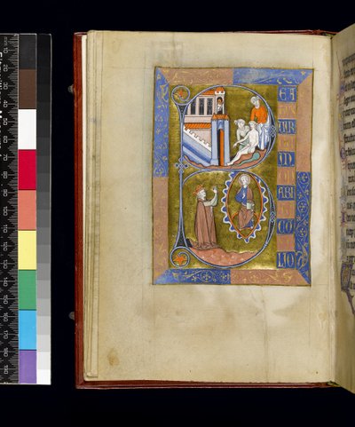 Folio uit de Psalter en Getijden van Isabella van Frankrijk, Parijs, ca. 1265-70 door French School