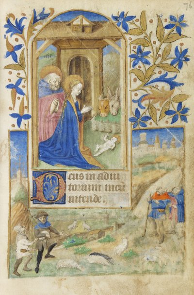 De Geboorte (1464) door French School