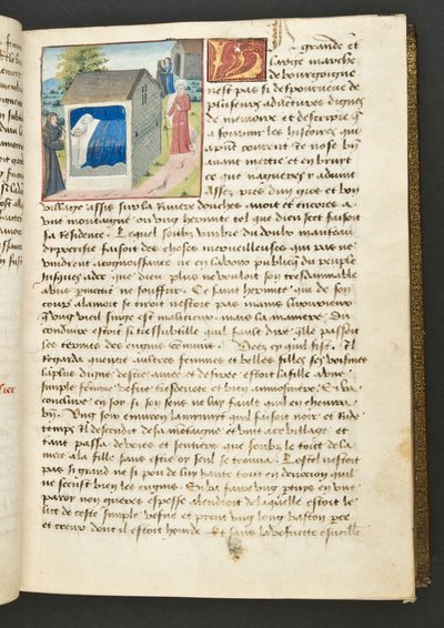 Pagina uit Cent Nouvelles Nouvelles, c.1461-62 door French School