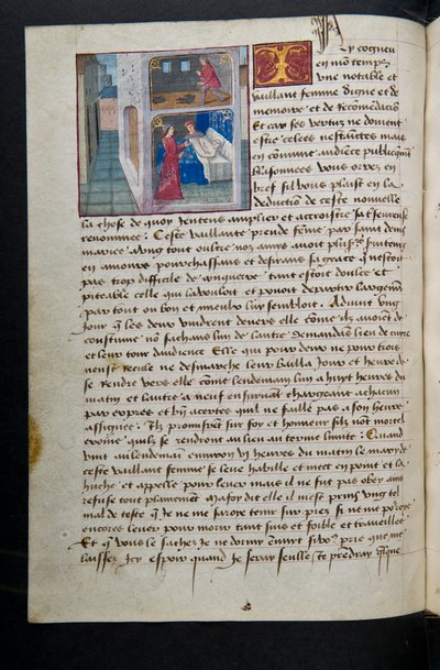Pagina uit Cent Nouvelles Nouvelles, c.1461-62 door French School