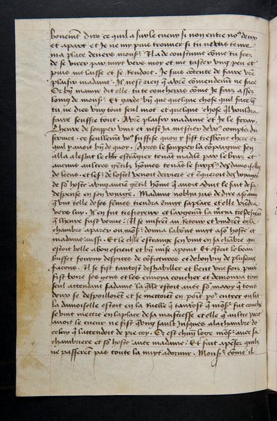 Pagina uit Cent Nouvelles Nouvelles, c.1461-62 door French School