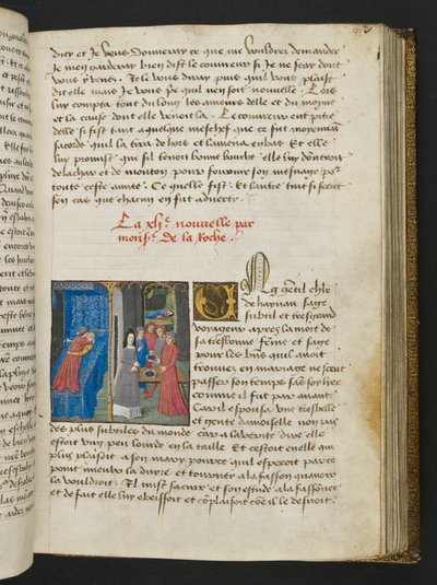 Pagina uit Cent Nouvelles Nouvelles, c.1461-62 door French School