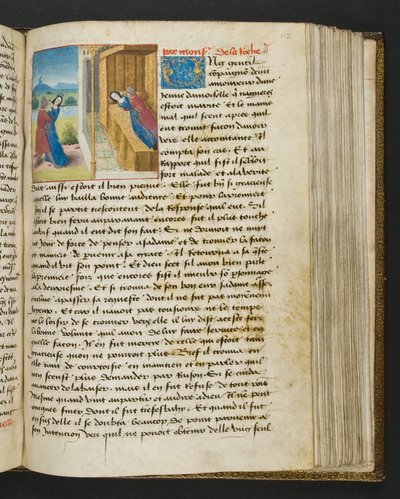 Pagina uit Cent Nouvelles Nouvelles, c.1461-62 door French School