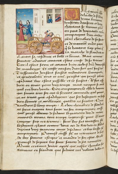 Pagina uit Cent Nouvelles Nouvelles, c.1461-62 door French School