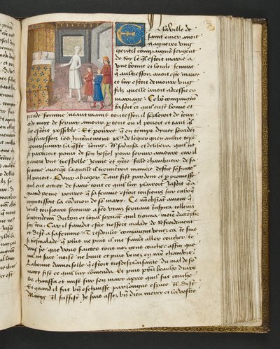 Pagina uit Cent Nouvelles Nouvelles, c.1461-62 door French School