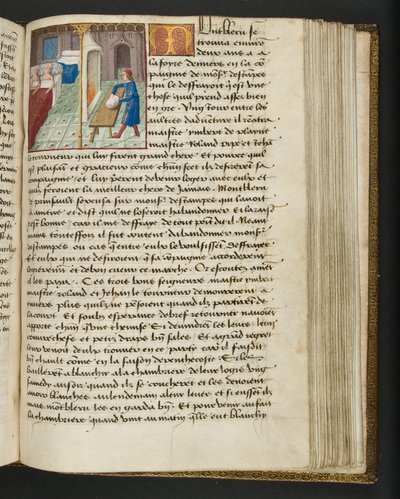 Pagina uit Cent Nouvelles Nouvelles, c.1461-62 door French School