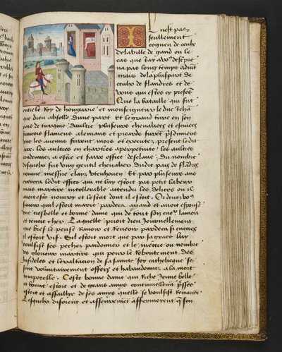 Pagina uit Cent Nouvelles Nouvelles, c.1461-62 door French School