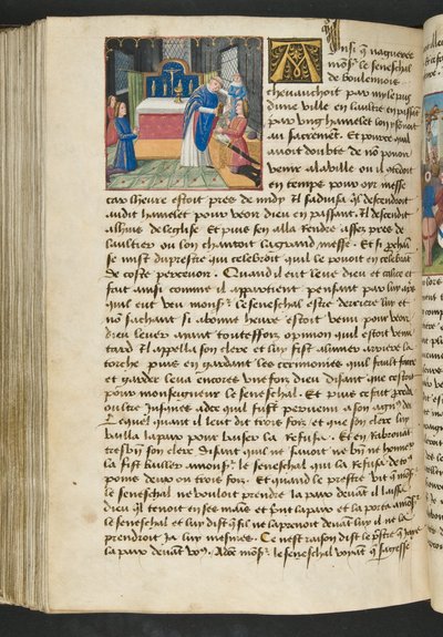 Pagina uit Cent Nouvelles Nouvelles, c.1461-62 door French School
