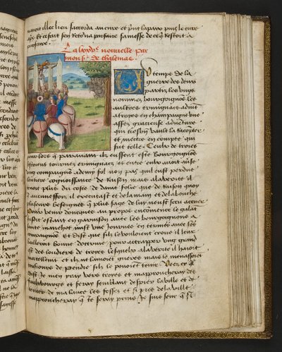 Pagina uit Cent Nouvelles Nouvelles, c.1461-62 door French School