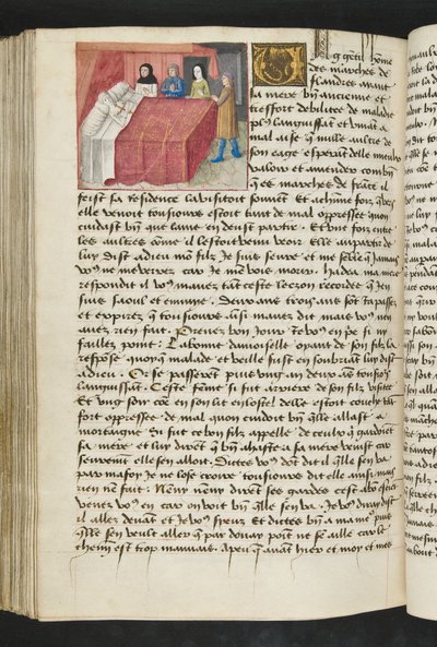 Pagina uit Cent Nouvelles Nouvelles, c.1461-62 door French School