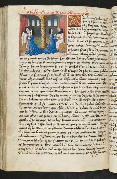 Pagina uit Cent Nouvelles Nouvelles, c.1461-62 door French School