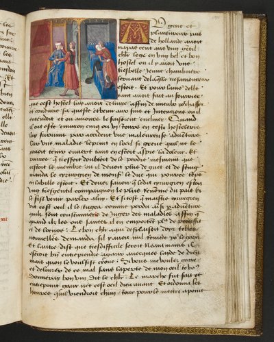 Pagina uit Cent Nouvelles Nouvelles, c.1461-62 door French School