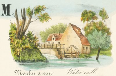 Watermolen door French School