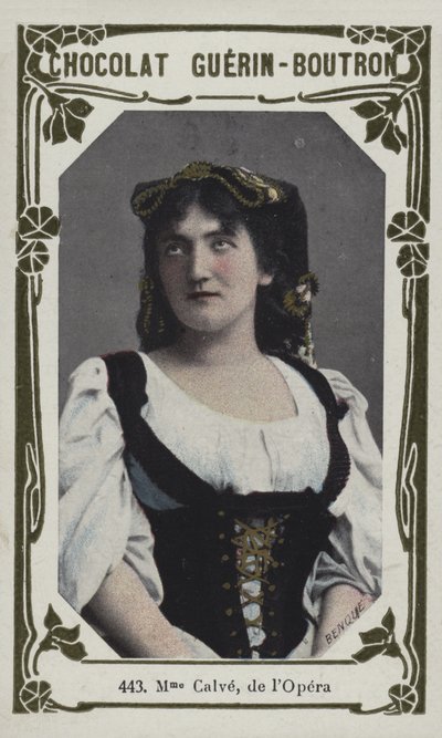 Mevrouw Calve, van de Opera door French School