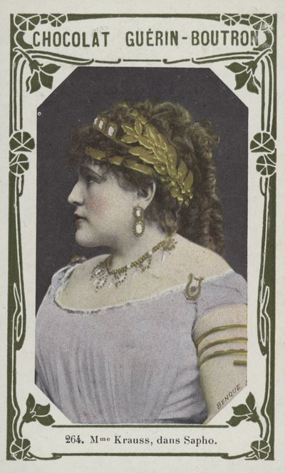 Mevrouw Krauss, in Sapho door French School
