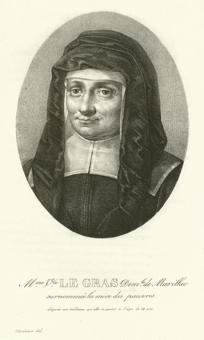 Madame Le Gras, Louise de Marillac door French School