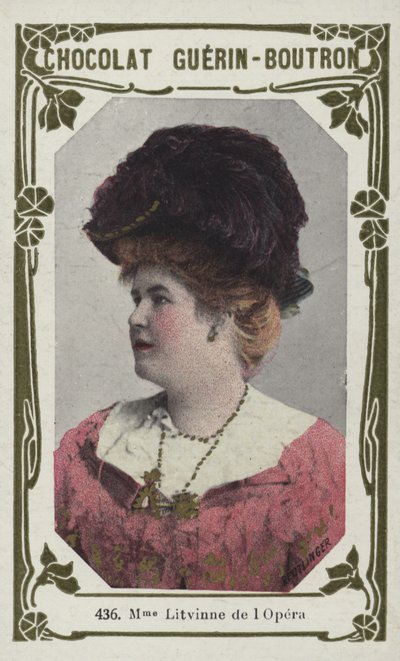 Mevrouw Litvinne, van de Opera door French School