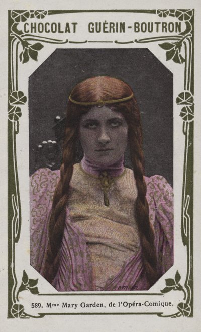 Madame Mary Garden, van de Opera-Comique door French School