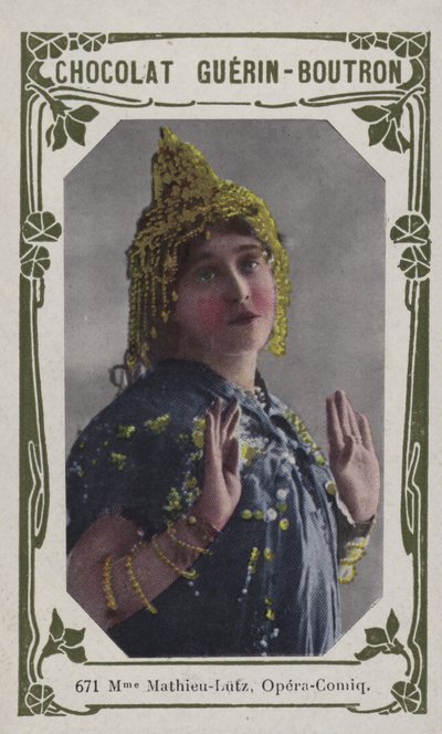 Madame Mathieu-Lutz, Opera-Comique door French School
