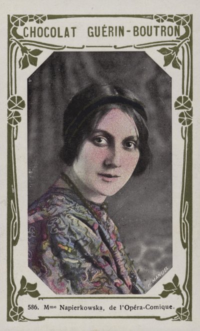 Madame Napierkowska, van de Opera-Comique door French School