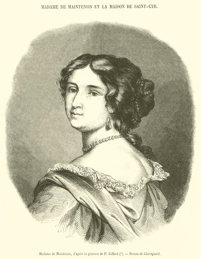 Madame de Maintenon door French School