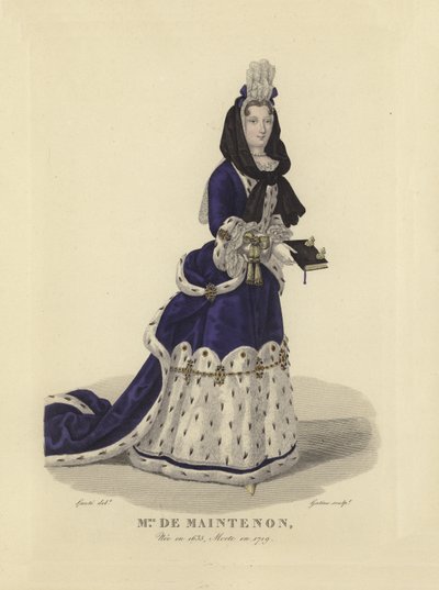 Madame de Maintenon, minnares van koning Lodewijk XIV van Frankrijk door French School
