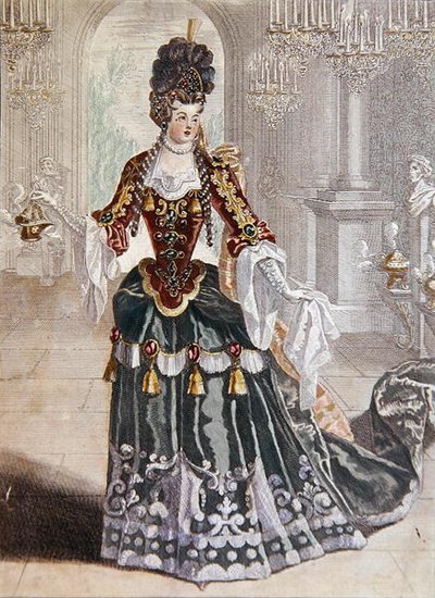 Mademoiselle Desmatins in de rol van Psyche in Lully