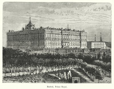 Madrid, Koninklijk Paleis door French School