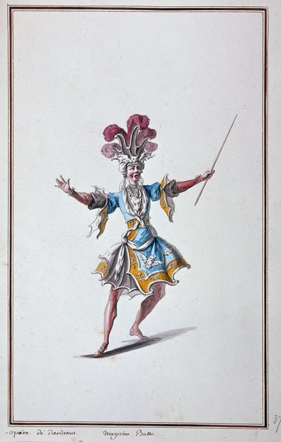 Magisch kostuum voor de opera Dardanus, lyrische tragedie door Jean-Philippe Rameau - in 