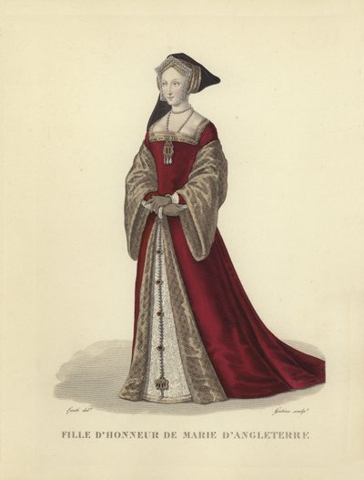 Hofdame van Maria Tudor, derde vrouw van koning Lodewijk XII van Frankrijk door French School