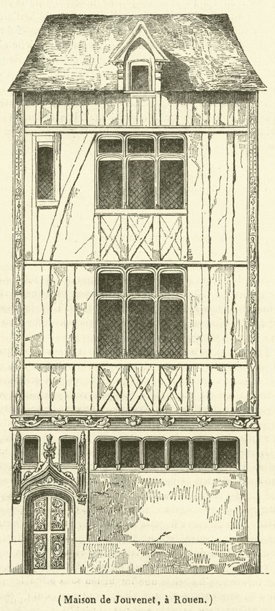 Huis van Jouvenet, in Rouen door French School