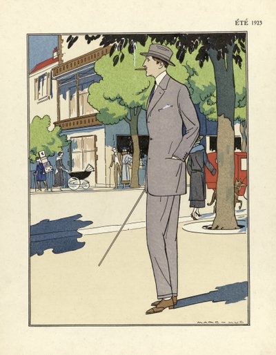 Mans Pak, door Marc-Luc, pub. 1923 door French School