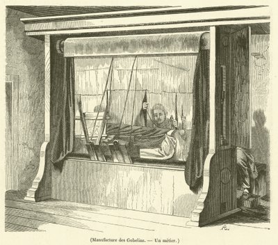 Manufactuur van de Gobelins, Een weefgetouw door French School