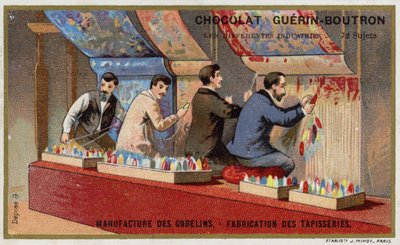 Tapijten maken in de Gobelins Manufactory door French School