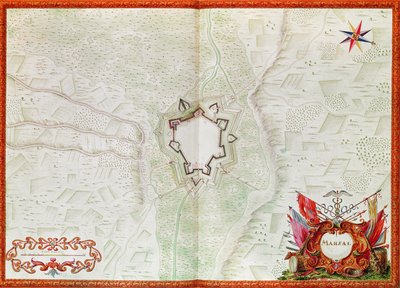 Kaart van Marsal, uit de Atlas van Lodewijk XIV door French School