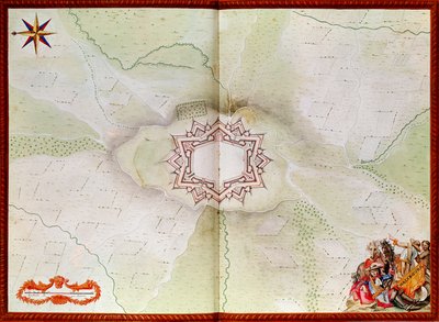 Kaart van Phalsbourg, uit de Atlas van Lodewijk XIV door French School