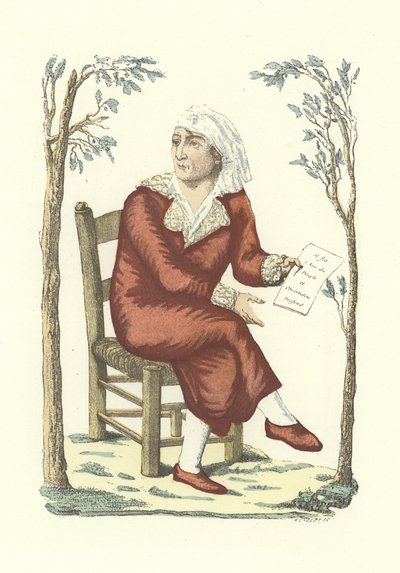 Marat in een kamerjas door French School